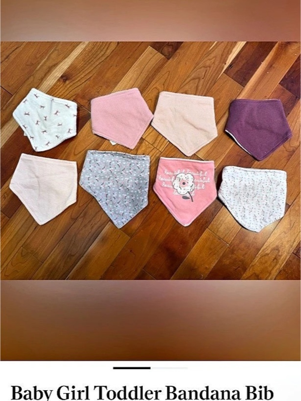 Baby girl bundle clothes and bibs